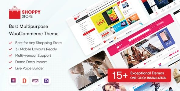 ShoppyStore - Multipurpose Elementor WooCommerce WordPress Theme (15+ Homepages & 3 Mobile Layouts)