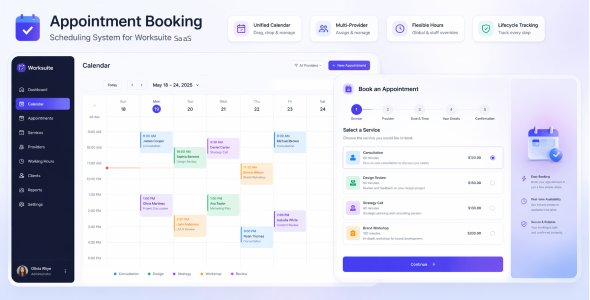 Appointment Booking & Scheduling System for Worksuite SaaS