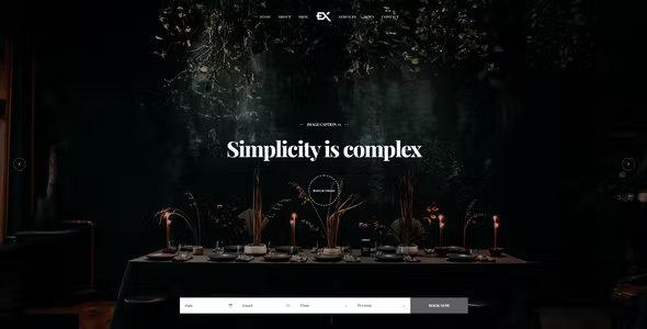 Dinex - One Page Restaurant WordPress Theme