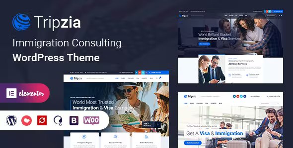 Tripzia – Immigration Consulting WordPress Theme
