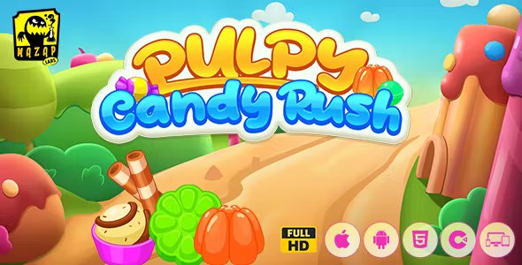Pulpy Candy Rush - Memory Flip Arcade Game (Construct)