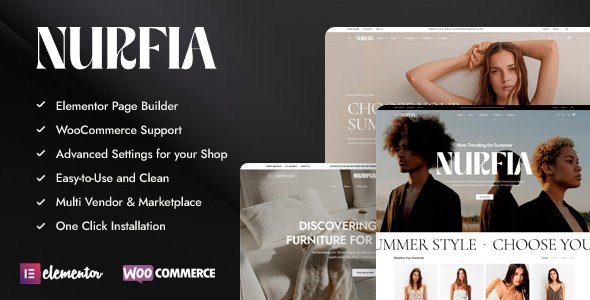 Nurfia - Fashion & Furniture WooCommerce Theme