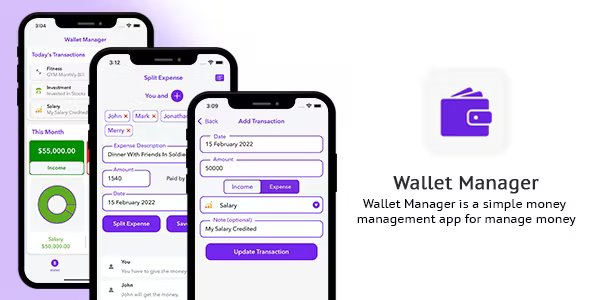 SplitWise - Wallet Manager - iOS App - Swift - AdMob Support