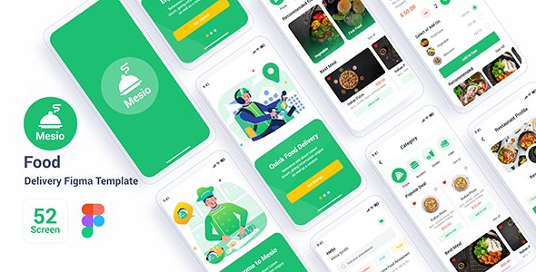 Mesio – Food Delivery Sketch Template