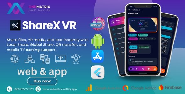 NexaDrop VR Flutter application with web sharing features.