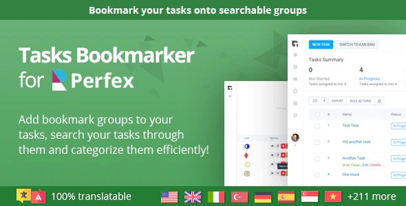 Task Bookmarks - Smart Task Organization Module for Perfex CRM
