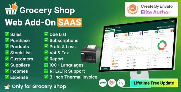 Grocery Shop - Web Add-on for Grocery Store SAAS