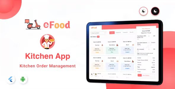 eFood - Kitchen/Chef App