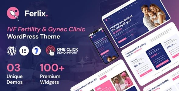 Ferlix - IVF & Fertility Clinic WordPress Theme