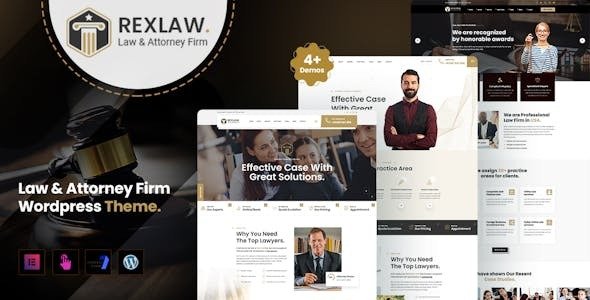 Rexlaw – Legal Advisor & Consulting WordPress Theme