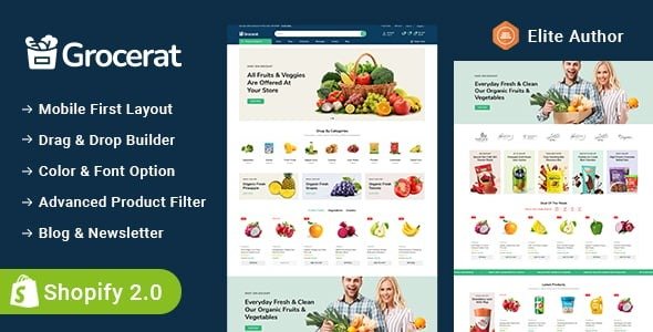 Grocerat - Grocery and Food Store Shopify 2.0 Responsive Theme