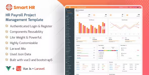 Smarthr - Vuejs + Laravel Admin Template