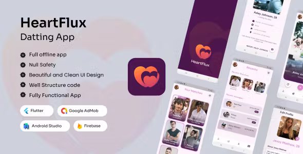 HeartFlux - Dating app | Flutter App