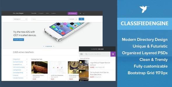 ClassifiedEngine WordPress Theme + All Extensions - EngineThemes