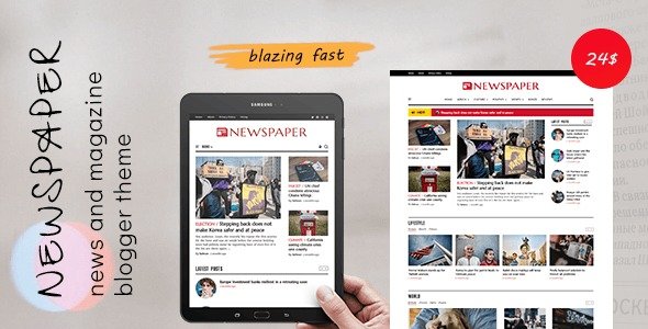 Newspaper - Classic News Blogger Theme