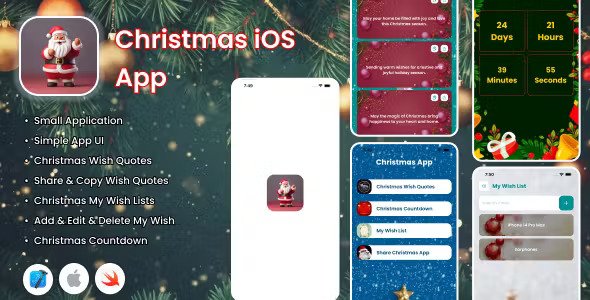 Christmas iOS App - Merry Christmas - Christmas Wish Quotes