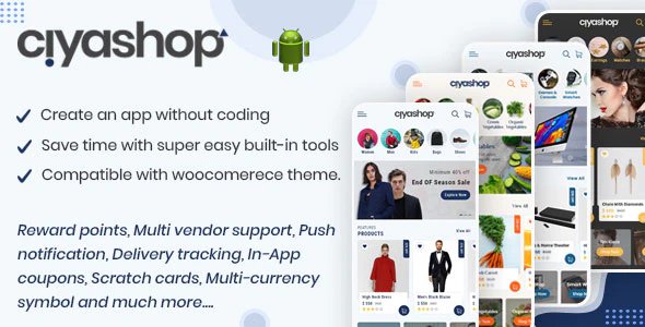 CiyaShop Native Android Application based on WooCommerce