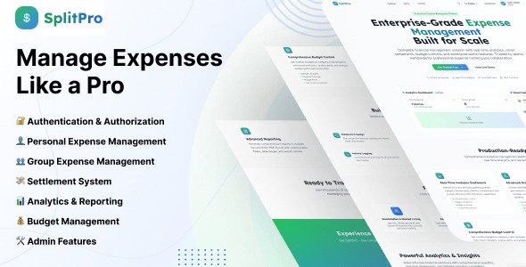 SplitPro - Expense Management System with AI Expense Extractor