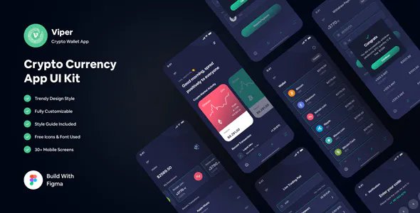 Viper - Crypto Wallet App Figma Template