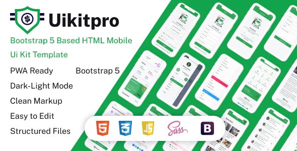 UikitPro - Wallet & Banking HTML Mobile Template