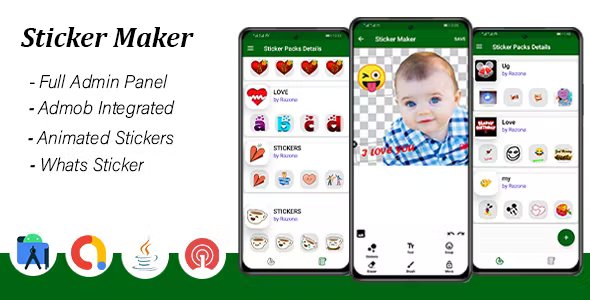 Maker Stickers and Animated Stickers - Admin Panel