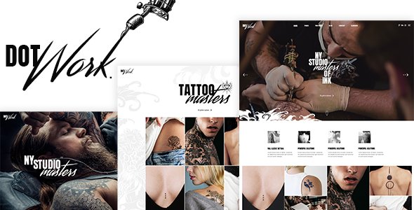 Dotwork - Tattoo Studio and Piercing Shop WordPress Theme