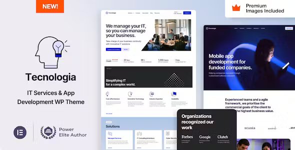 Tecnologia - IT SAAS Software Technology WordPress Theme