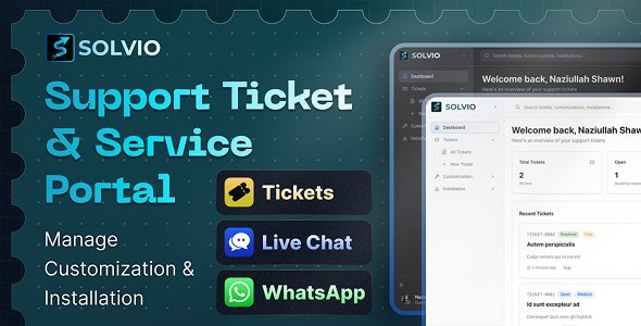 Solvio – Real-Time Customer Support Ticket & Live Chat System with Knowledge Base
