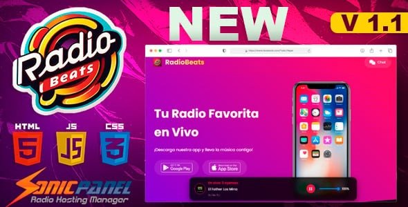 Radio Beats - Todo Players HTML5 ShoutCast, Icecast