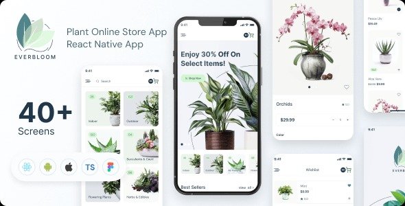 Everbloom - Plant Online Store | React Native CLI 0.73.2