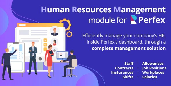 Human Resources Management (HRM) & Workforce Automation module for Perfex CRM
