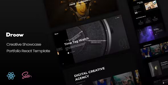 Droow - React Creative Showcase Portfolio Template