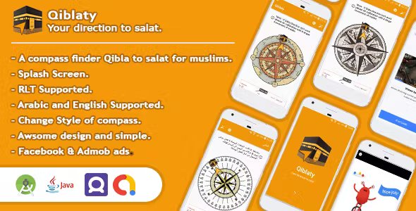 Qiblaty - Qibla compass for find direction to makkah for salat Android App