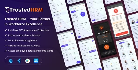 Trusted HRM Bundle | Laravel Web + App HR Management System | GPS Anti-Fake & Offline Attendance