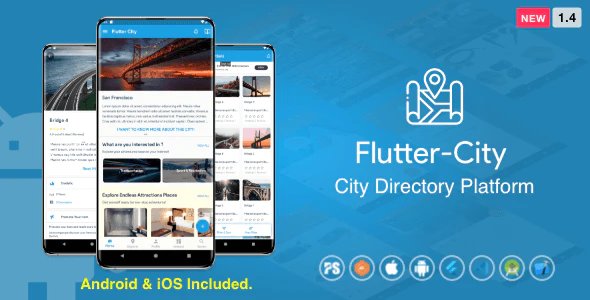 Flutter City ( Directory, City Tour Guide, Business Directory, Travel Guide, Booking )
