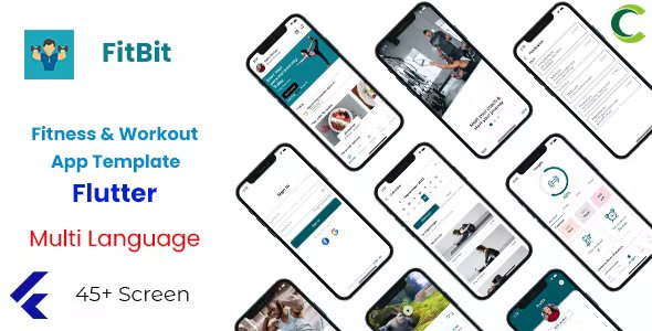 Flutter Fitness Workout App Template in Flutter - Multi Language - FitBit