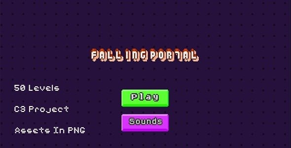 Falling Portal | 50 Levels | Construct3