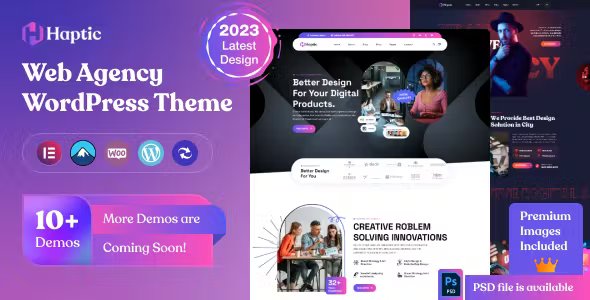 Haptic - Web Design Agency WordPress Theme