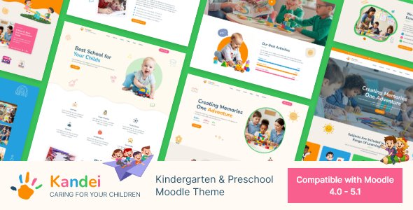 Kandei - Kindergarten & Preschool Moodle Theme