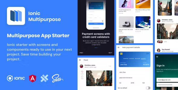Ionic Multipurpose - Ionic 6 - Angular - UI Theme - Template App - Starter App & Components