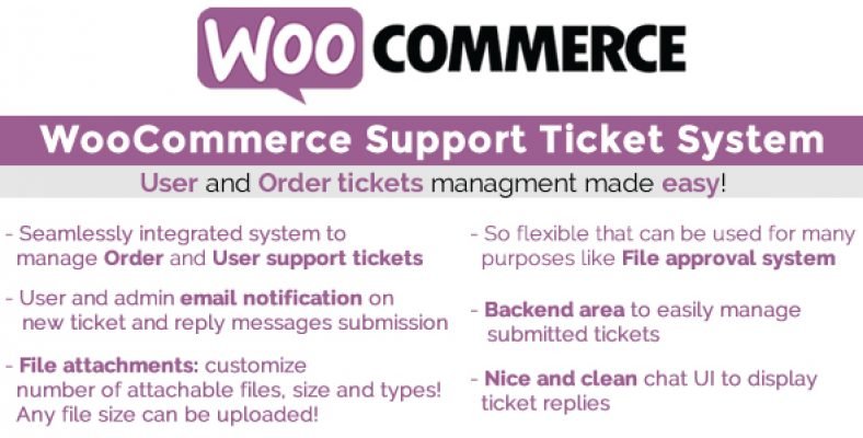 WooCommerce Support Ticket System