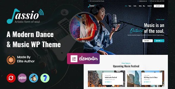 Jassio - Music WordPress Theme