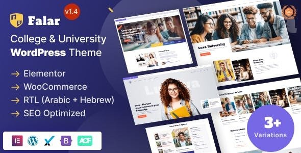 Falar - College University Elementor WordPress Theme