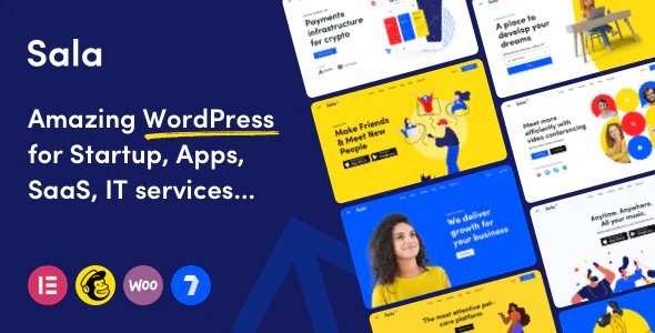 Sala - Startup & SaaS WordPress Theme
