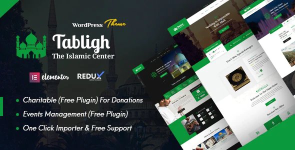 Tabligh - Islamic Institute & Mosque WordPress Theme