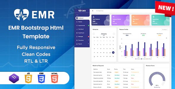 EMR - Bootstrap Admin HTML Template
