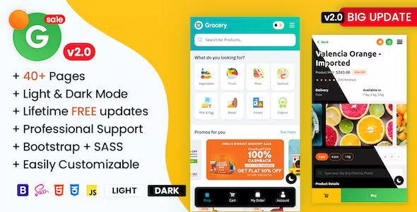 Grofar - Online Grocery Supermarket HTML Mobile Template