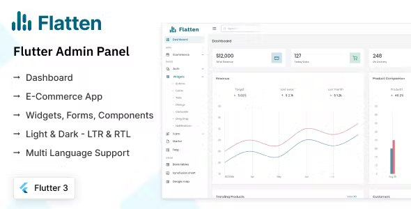 Flatten - Flutter Admin Panel