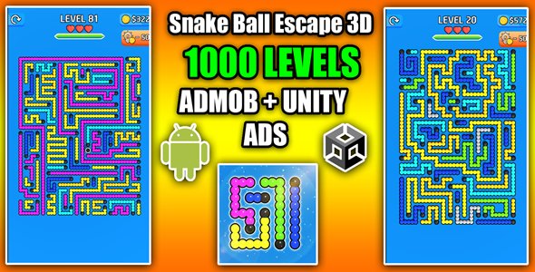 Snake Ball Arrow Escape 3D Game Unity Source Code
