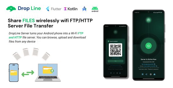 Local WiFi File Transfer FTP HTTP Server App Android